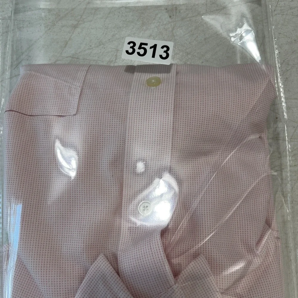 Banana Republic Non‎ Iron Classic Fit Dress Shirt Mens L Pink Business Office